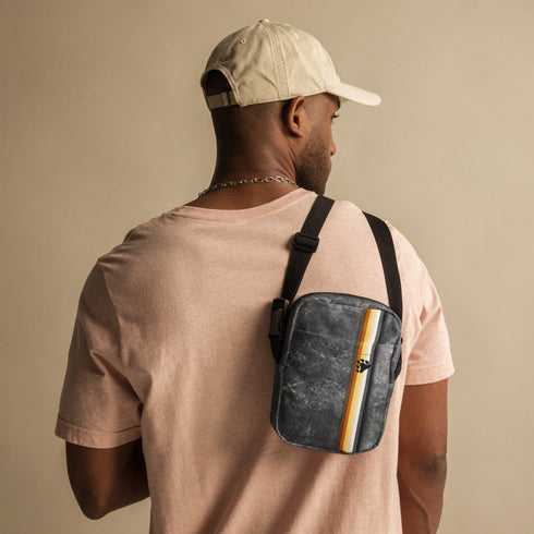 Bear Pride Grunge Stripe Crossbody Bag